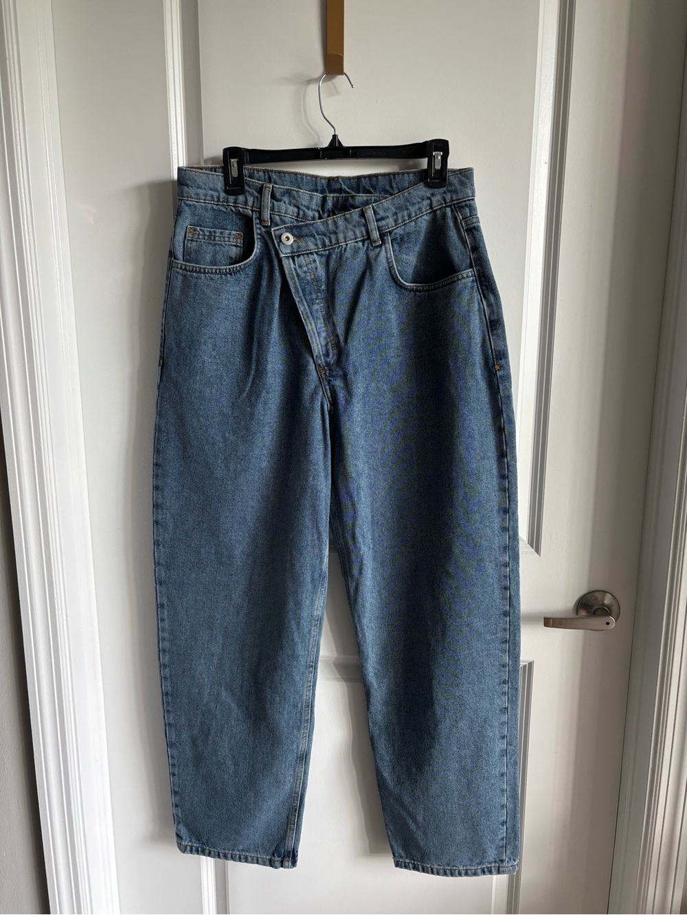 Classic High-Waist Blue Denim Jeans
